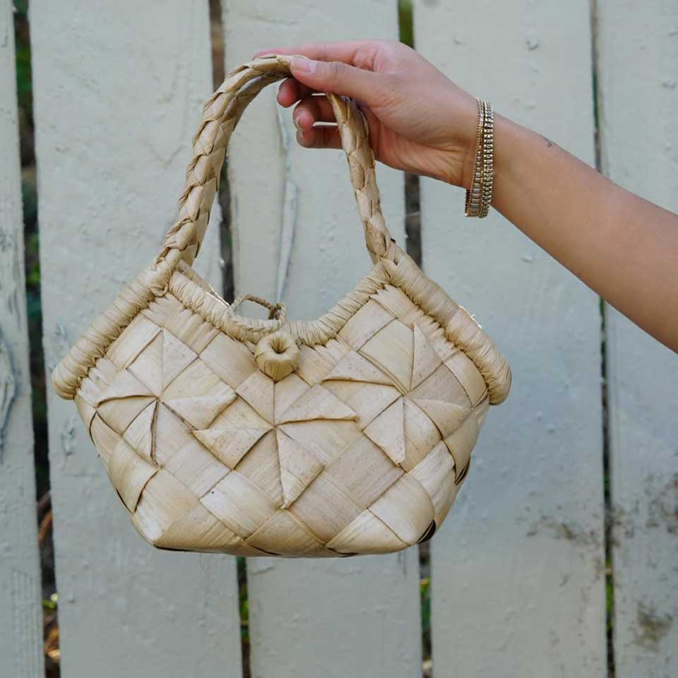 The Island Bloom Basket Bag