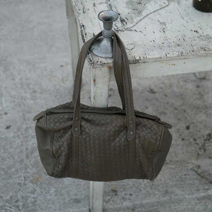 The Olive Weave Mini Duffle