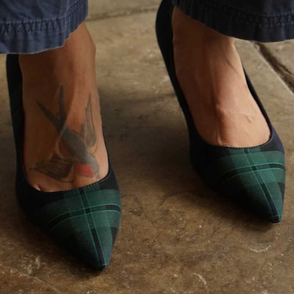 The Tartan Pointed-Toe Pump
