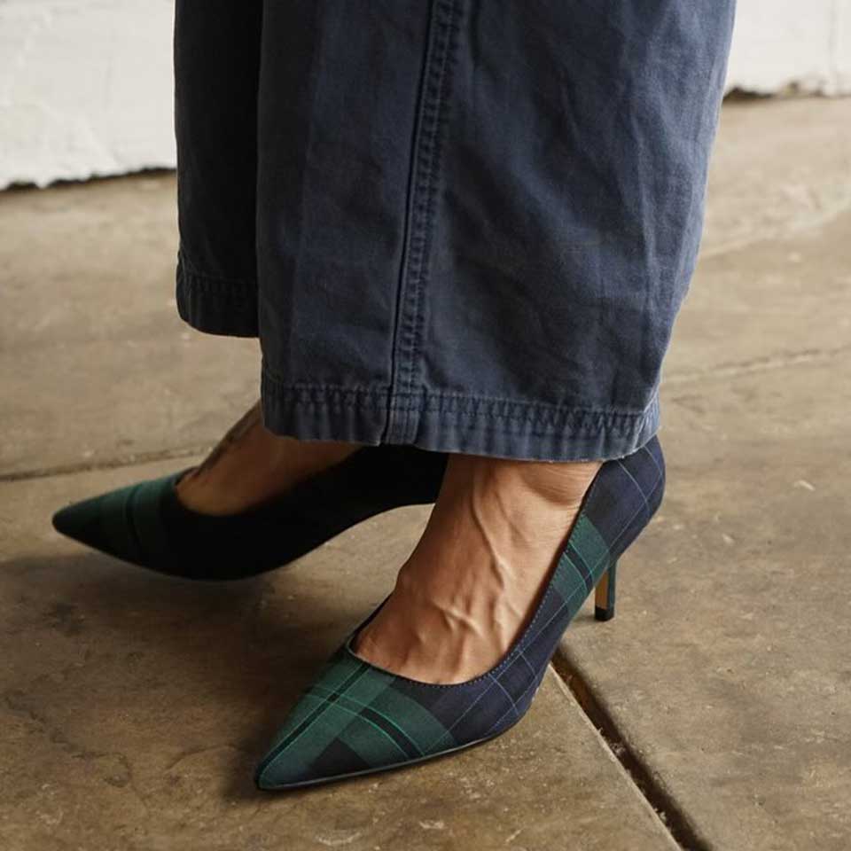 The Tartan Pointed-Toe Pump