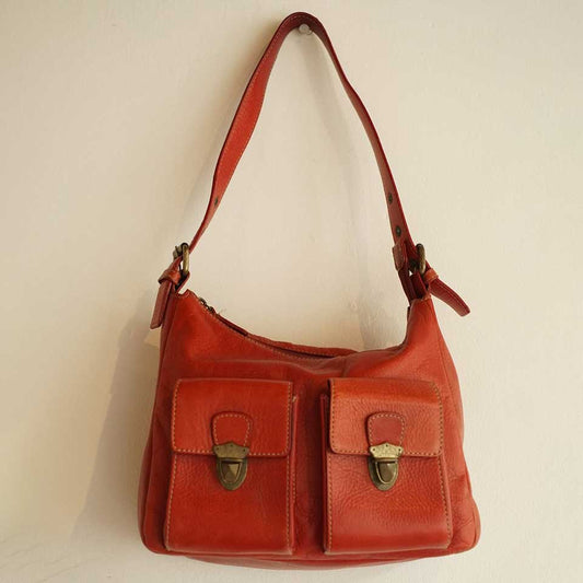 The Vintage Red Pocket Hobo