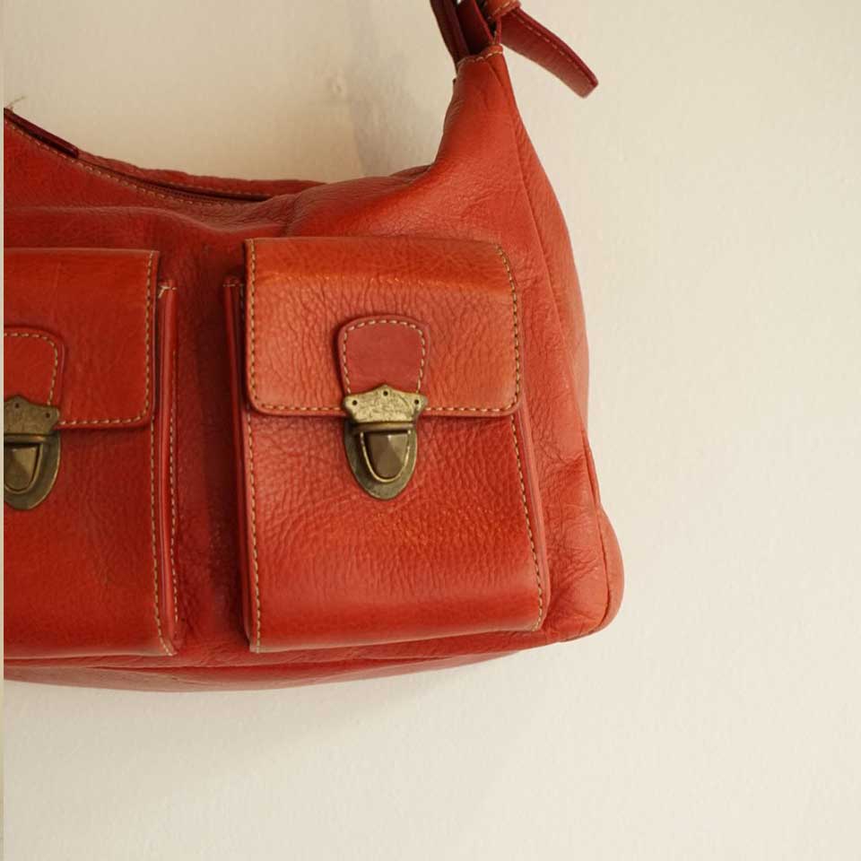 The Vintage Red Pocket Hobo